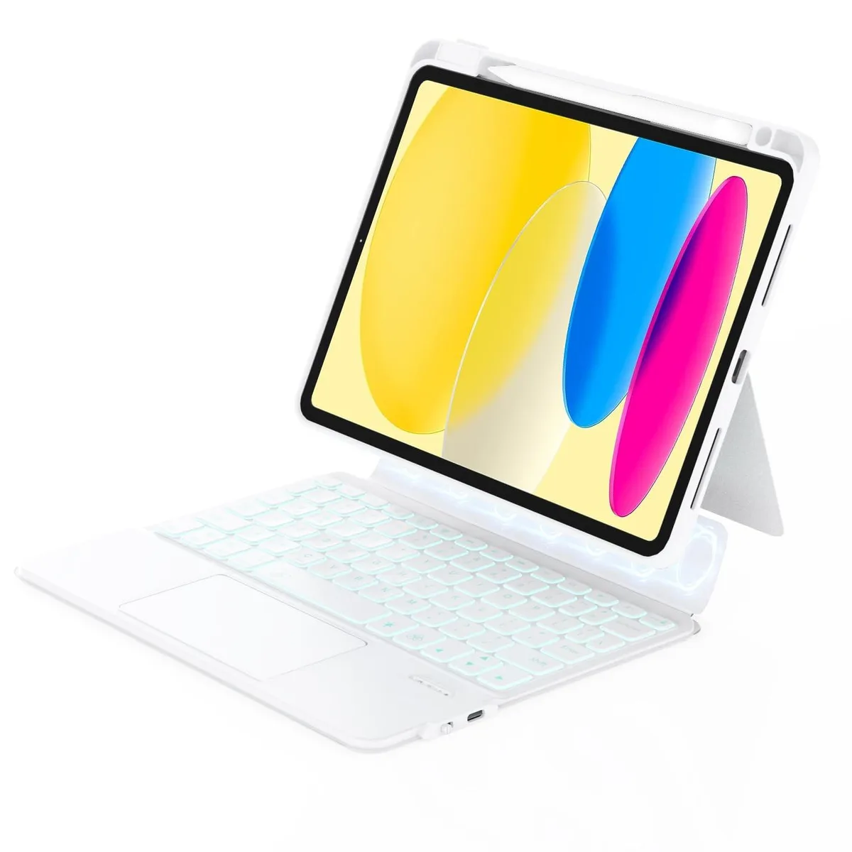 BESIGN BESIGN iPad 10th 11th (A16) Detachable Keyboard Case White — product photo