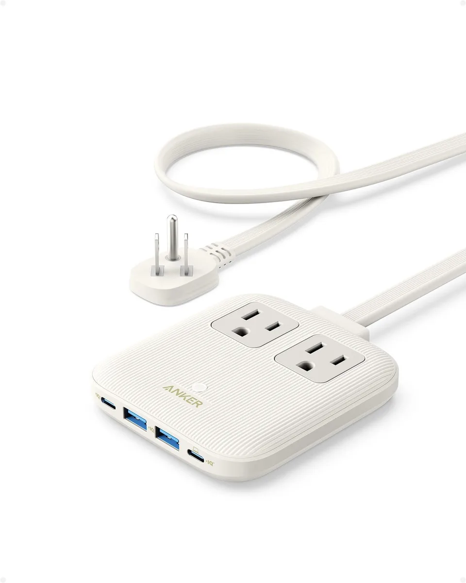  Anker A9129 Nano 67W 6-in-1 USB Charger Shell White — product photo