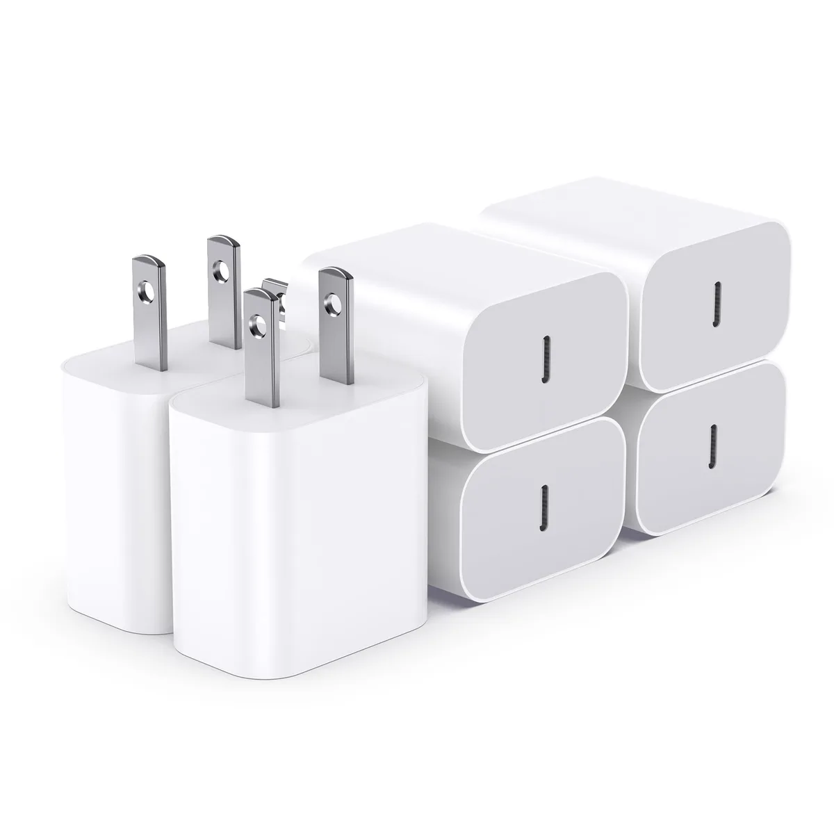  BSTOEM ZYH-J15 USB-C charger 20W 6-pack white — product photo