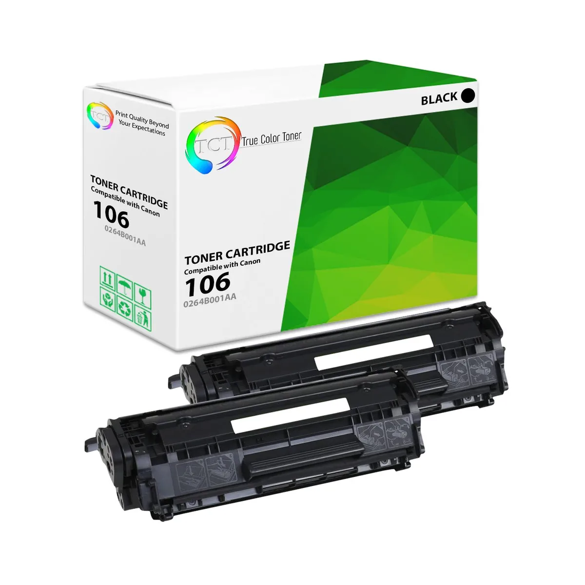 True Color Toner True Color Toner 106 Black Toner Cartridge 2 Pack 5000 Pages — product photo