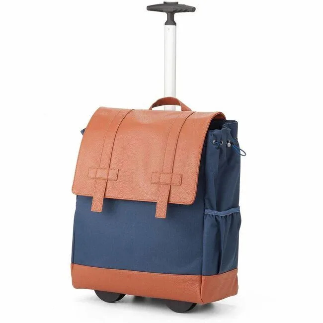 Francine Collection Francine Collection Wheels Up Rolling Backpack for 16" Notebook Navy Water Resistant e-book accessory — product photo