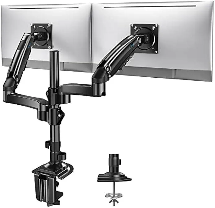 TAURKENAM TAURKENAM 13-32 Inch Dual Monitor Stand Gas Spring 17 Inch Column VESA 75/100mm — product photo