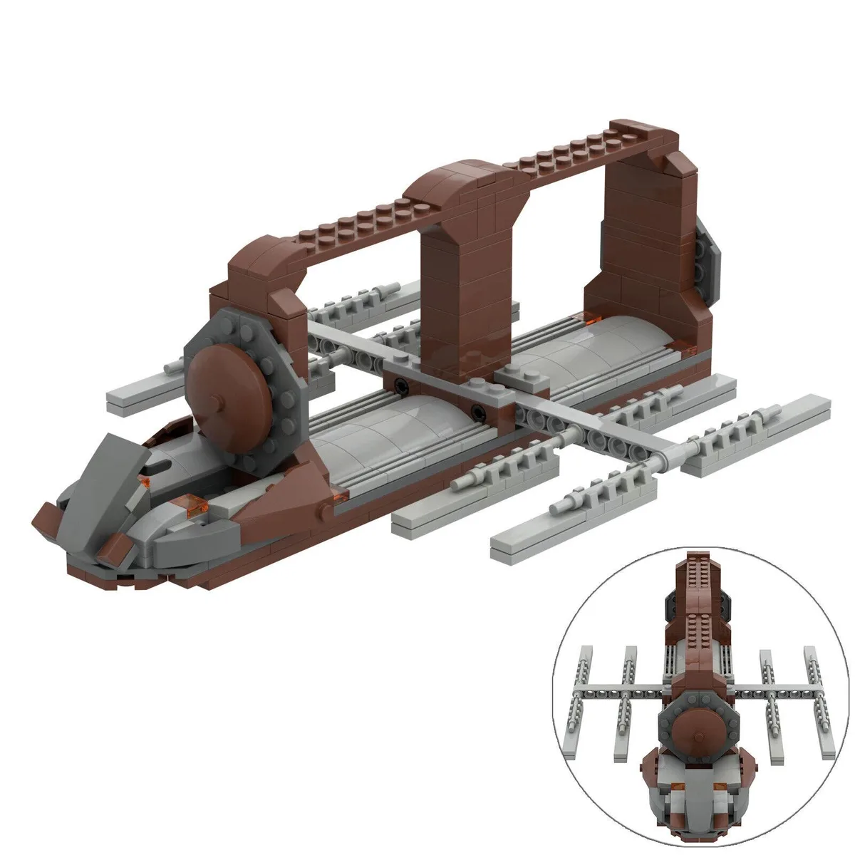 ZITIANYOUBUILD ZITIANYOUBUILD Platoon Attack Craft 32 Robot Seats 246 Pieces Building Set — product photo