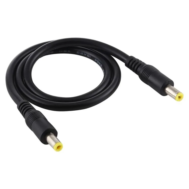 eForChina eForChina DC Power Plug 5.5 x 2.5mm Male to Male Adapter Cable 1m Black — product photo
