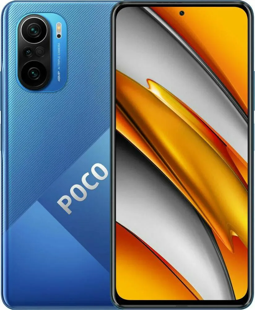 Mi Mi Poco F3 DualSIM 6.67" 8/256GB Ocean Blue Snapdragon 870 cell phones - unlocked — product photo