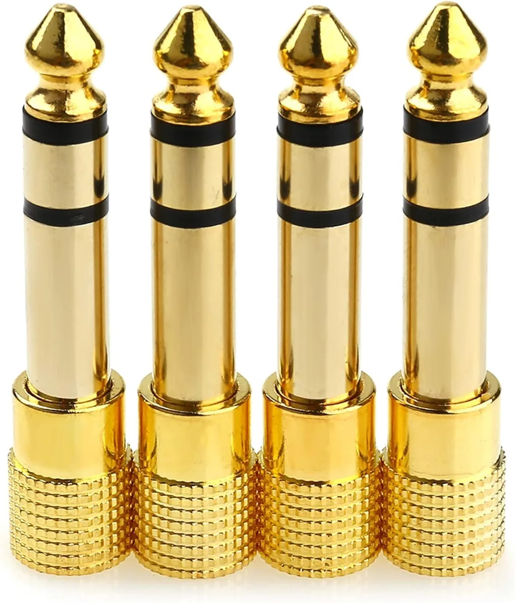 JPWEB JPWEB 4PCS 6.35mm Male to 3.5mm Female Stereo Adapter — product photo