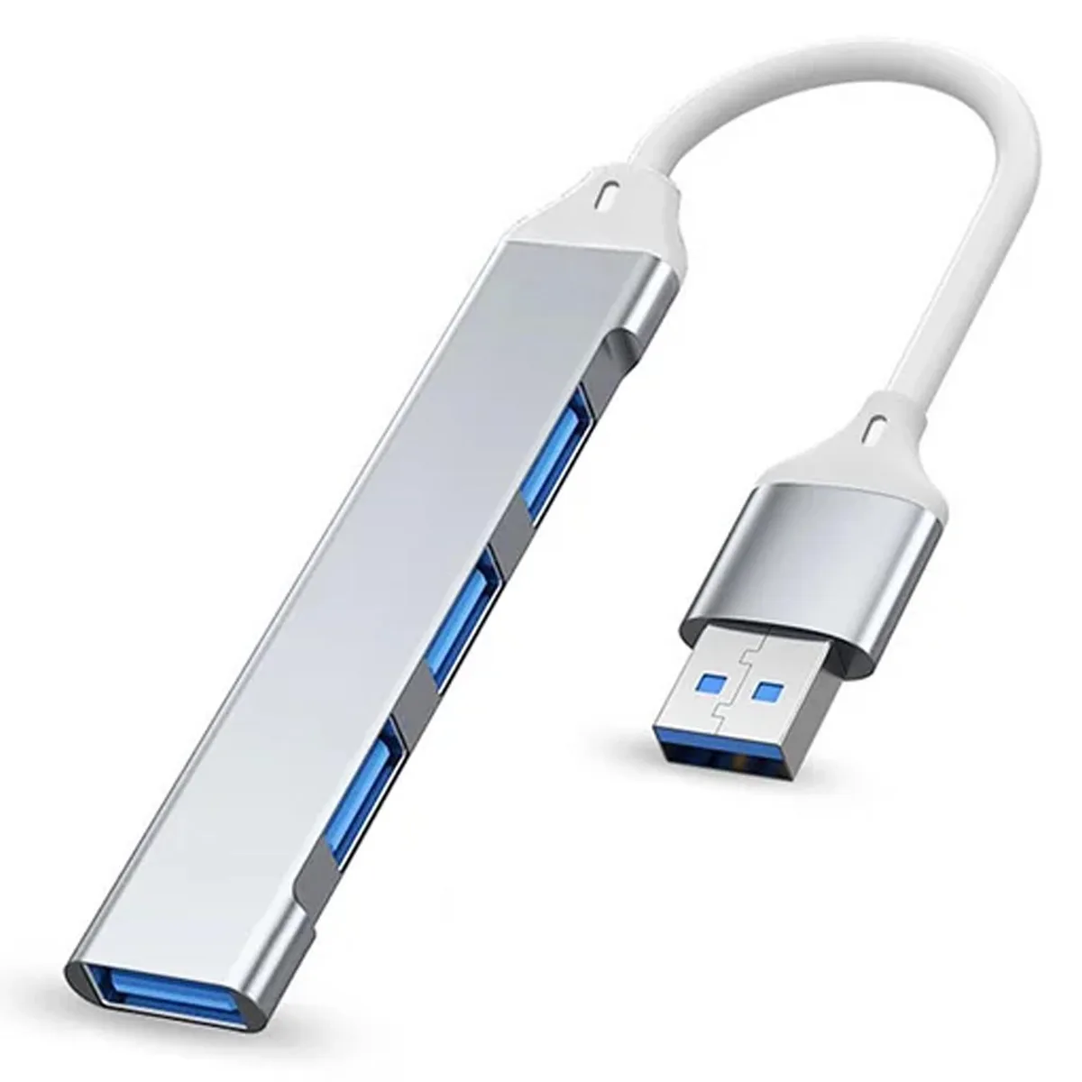 Apiemo Apiemo 4 Port USB 3.0 Hub 2x 2.0 Card Reader Silver — product photo