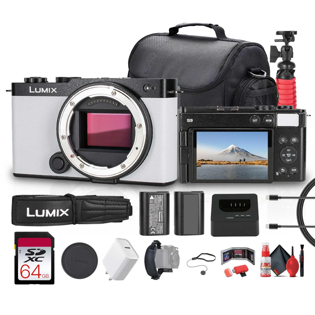 Panasonic Panasonic Lumix S9 Mirrorless Camera Kit White 24.2MP 64GB — product photo