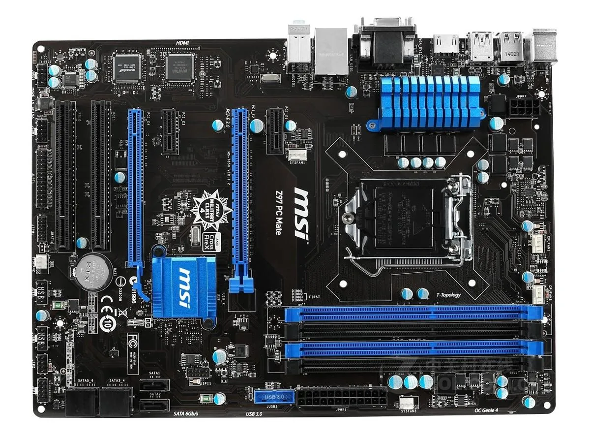 MSI MSI Z97 PC Mate Intel Motherboard LGA 1150 DDR3 32GB ATX — product photo