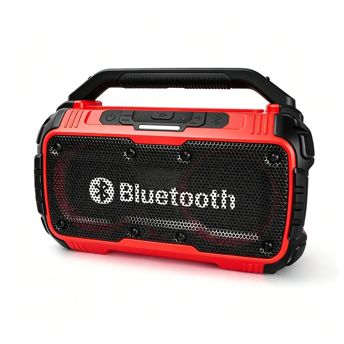  Rueqior Cordless Bluetooth Speaker 80W Milwaukee 18V Red portable speaker — product photo