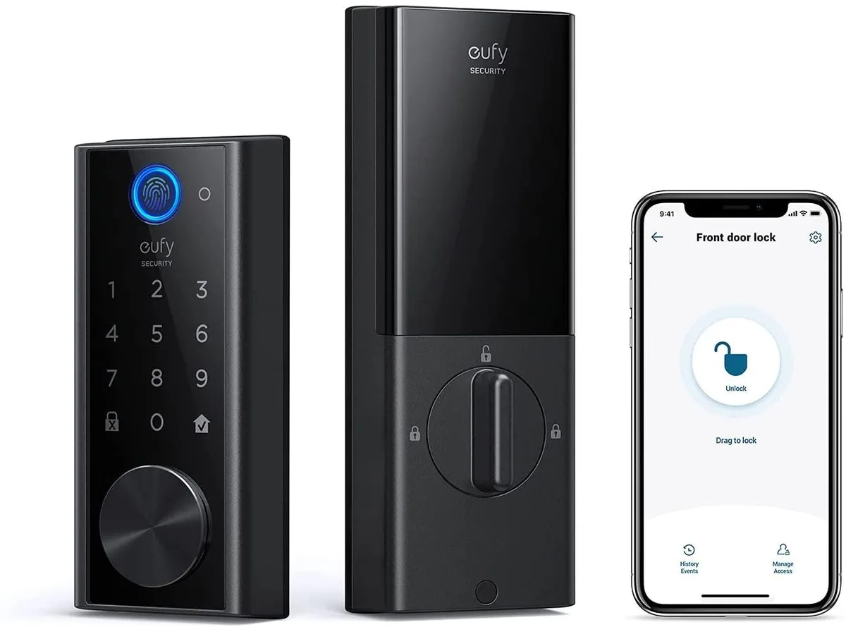 eufy eufy Security S230 Smart Lock Touch &amp; Wi-Fi T8520 Black — product photo
