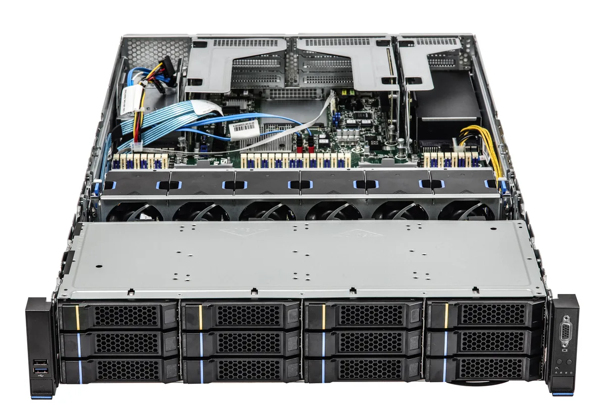 ASRock Rack ASRock Rack 2U12L-ICX2 barebone server 12×3.5″/2.5″ 16+16 DIMM 1600W CRPS — product photo