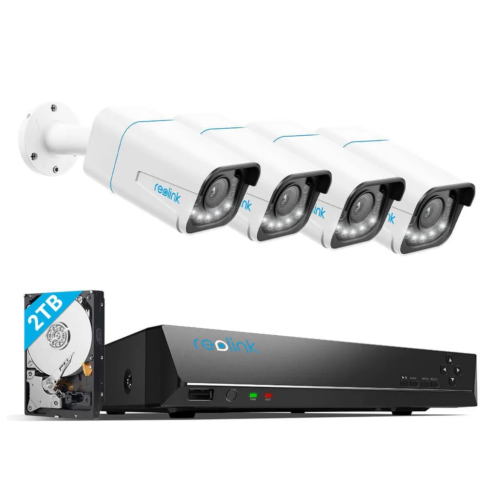 Reolink Reolink 8CH 4K NVR Kit 2TB 4×8MP PoE Cameras 5× Zoom Spotlight — product photo