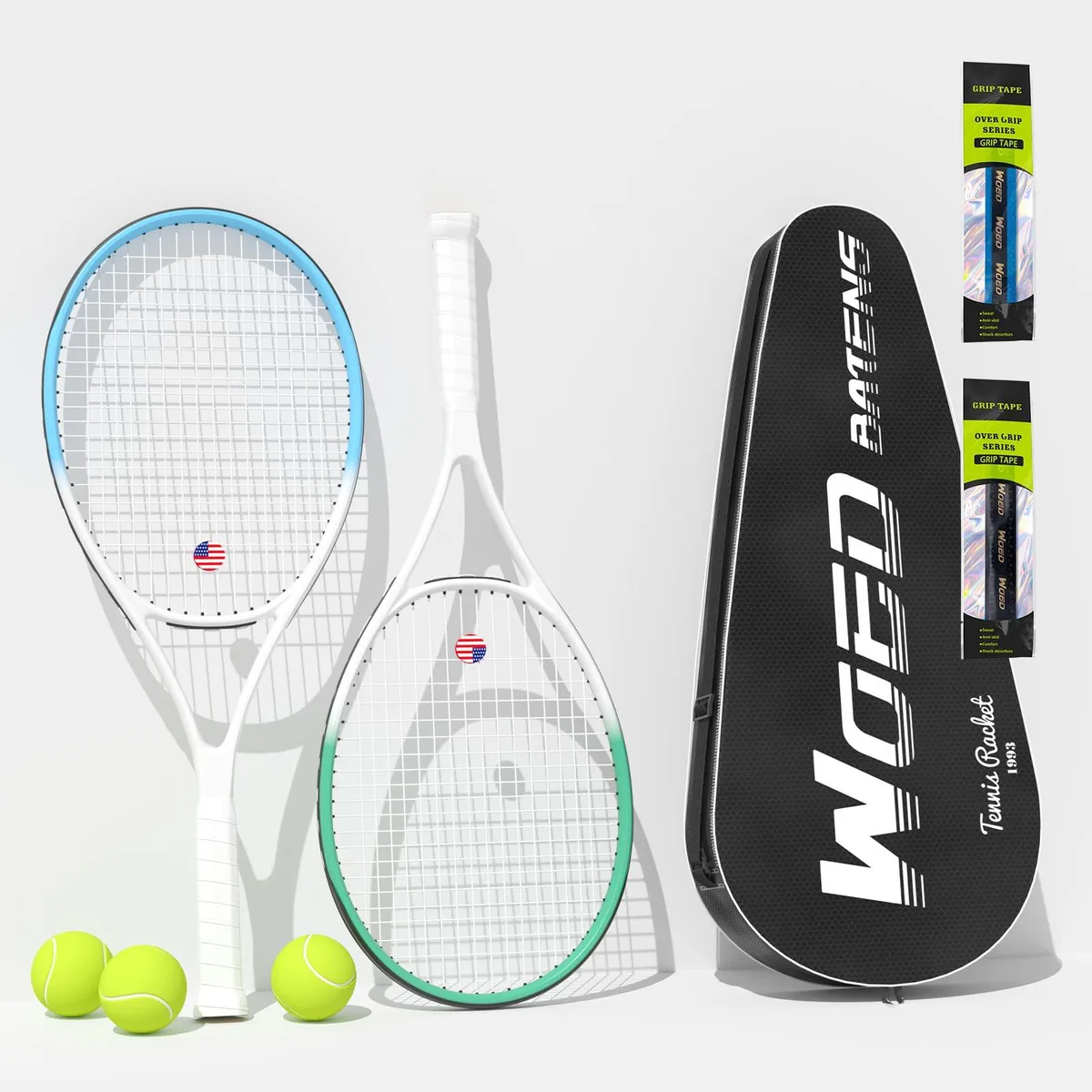  WOED BATENS 2 Player Tennis Racquet 27in 105sq in 280g — product photo