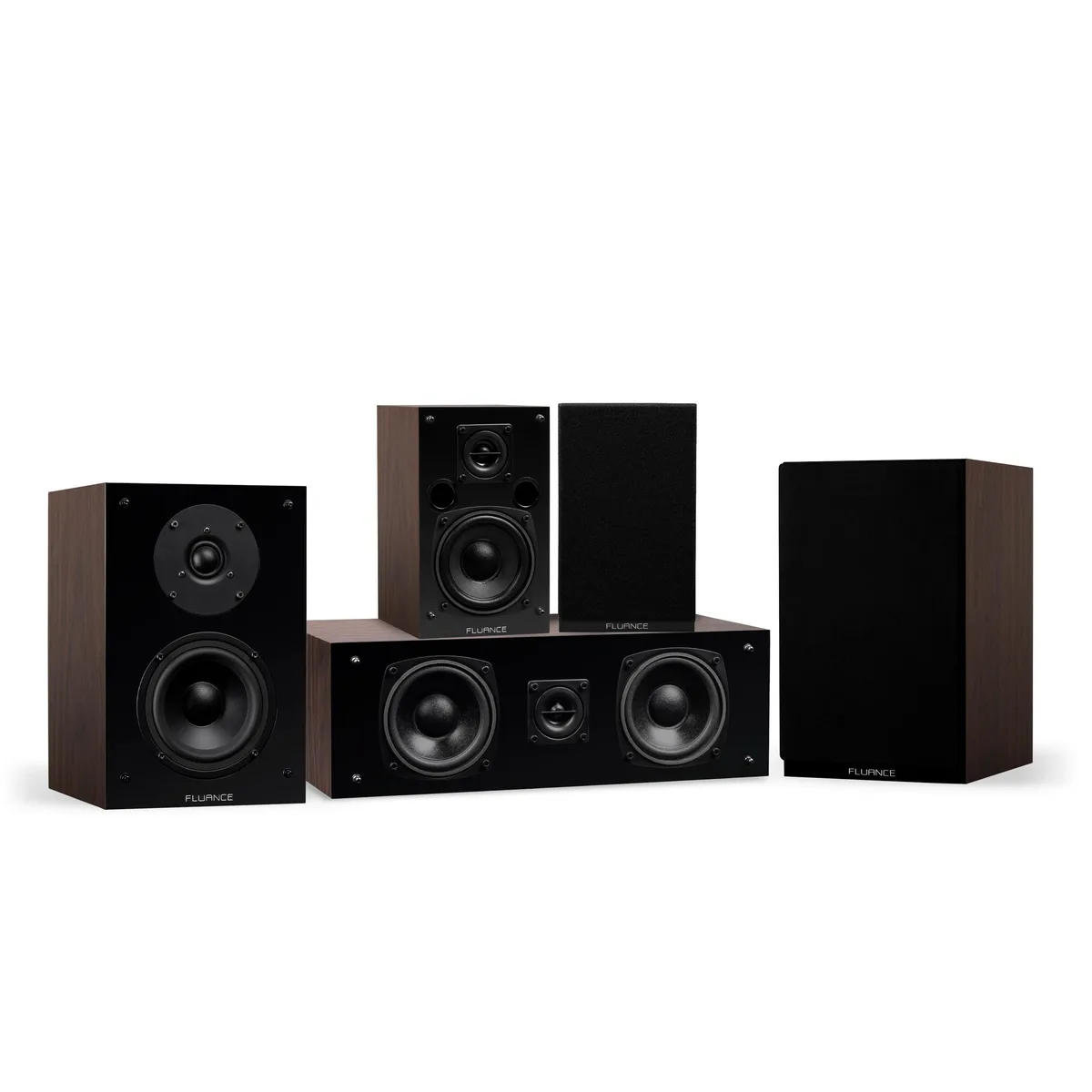 Fluance Fluance SX50WC 5.0 home audio speaker system Walnut — product photo