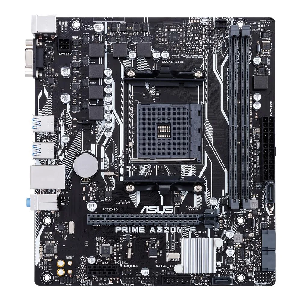 ASUS ASUS PRIME A320M-F AMD A320 DDR4 32GB Micro ATX motherboard — product photo