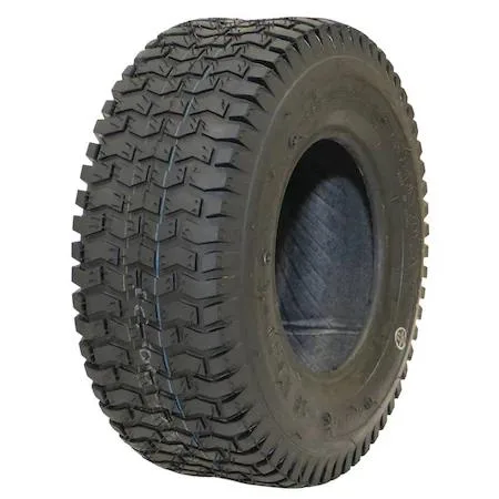 Black turf tire with ribbed tread pattern, 13X5.00-6 size, Stens branding visible