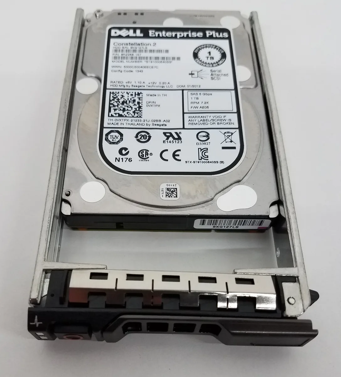 DELL DELL ST91000640SSProduct 1TB SAS 7200RPM 2.5" 64MB cache internal hard drive — product photo