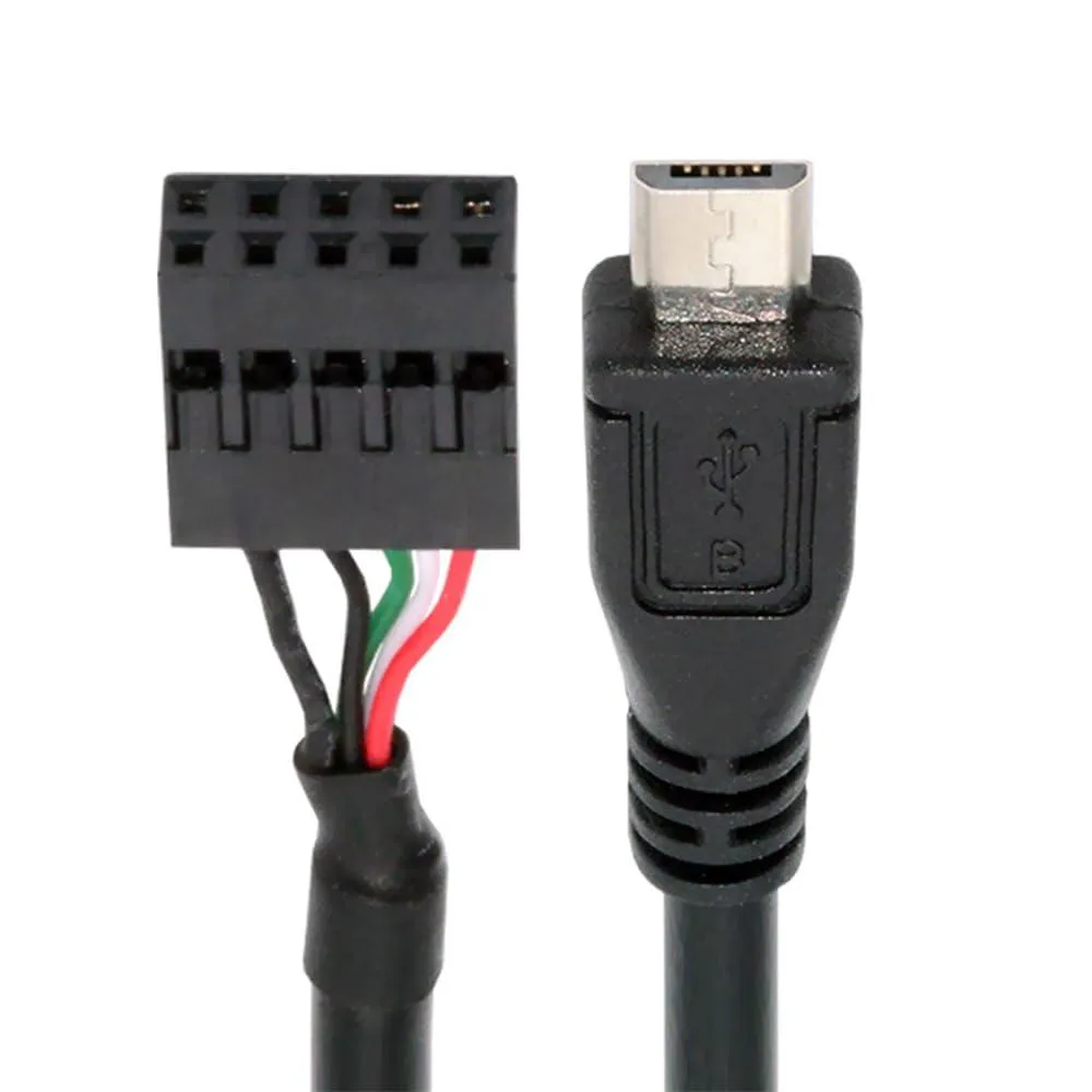 Fervit Fervit 9pin 10pin USB 2.0 Motherboard Header to Micro USB 5Pin Cable 50cm — product photo