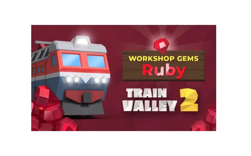 Digital download code card for Train Valley 2 Ruby DLC