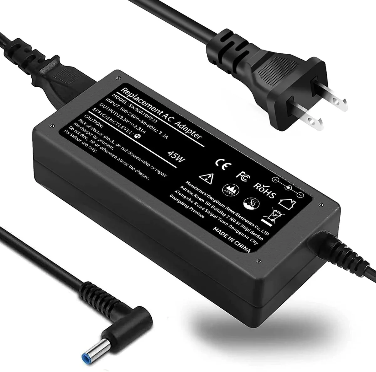  TSKYBEAR 45W AC Adapter 4.5x3.0mm Blue Tip SK90A195231 — product photo