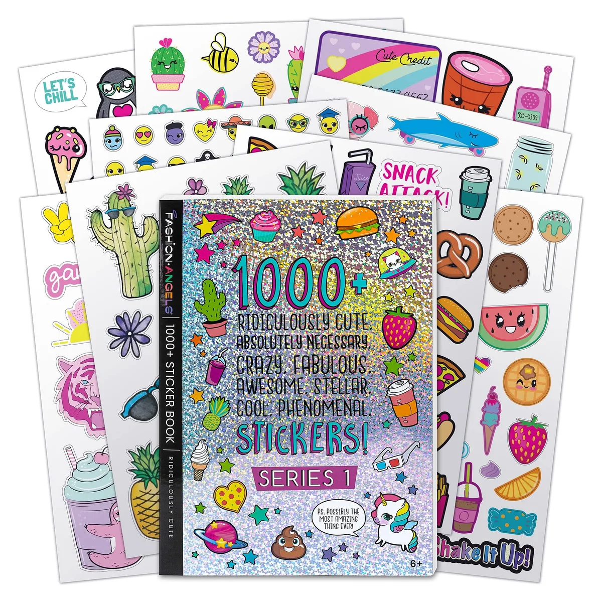  Fashion Angels 1000+ Ridiculously Cute Stickers 40-Page Book — product photo