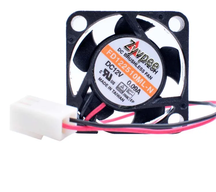 Zyvpee Zyvpee FD122510ML-N 25mm 12V 0.09A 2-pin case fan — product photo
