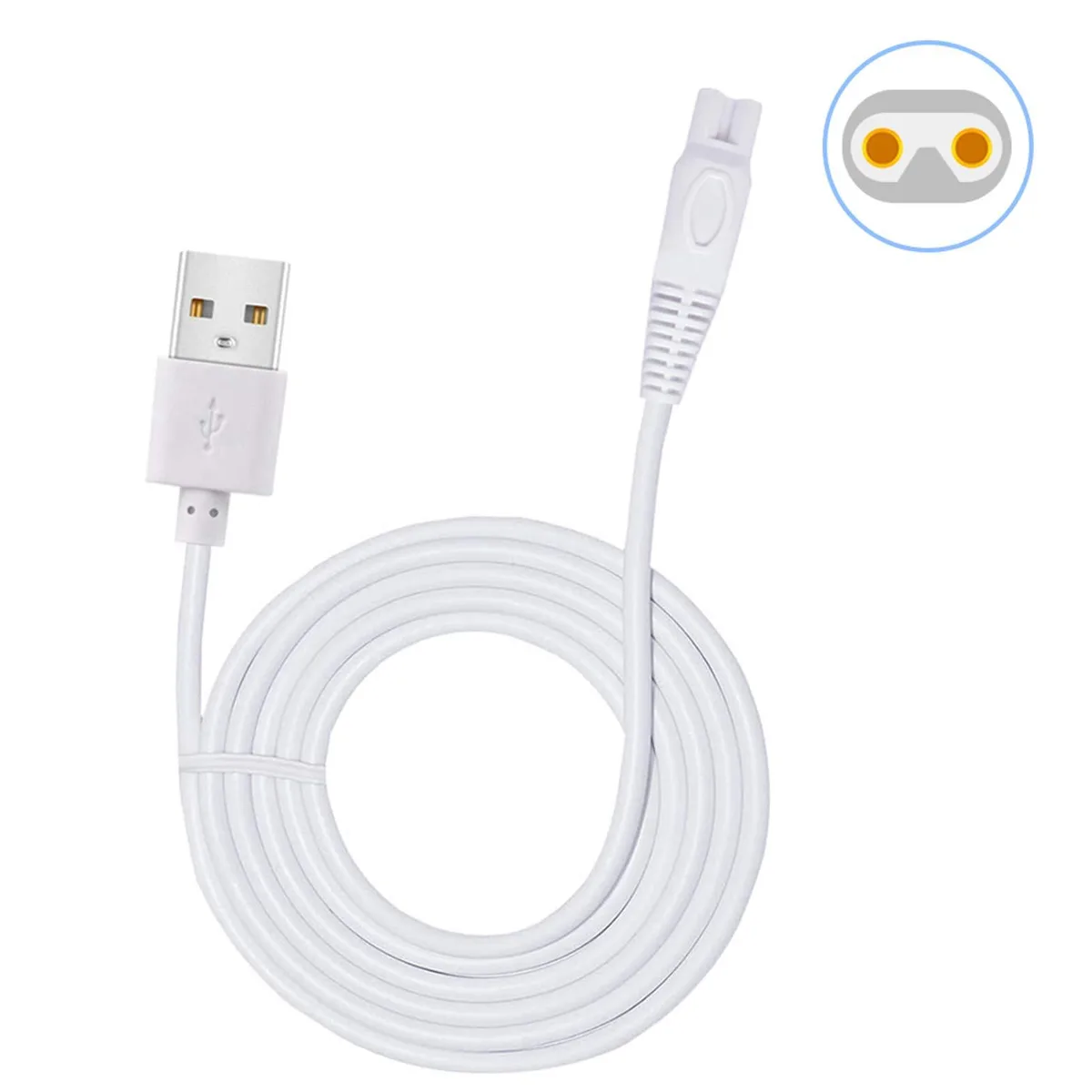  INVODA USB charger cable 5 V 0.5 A 3.3 ft white — product photo