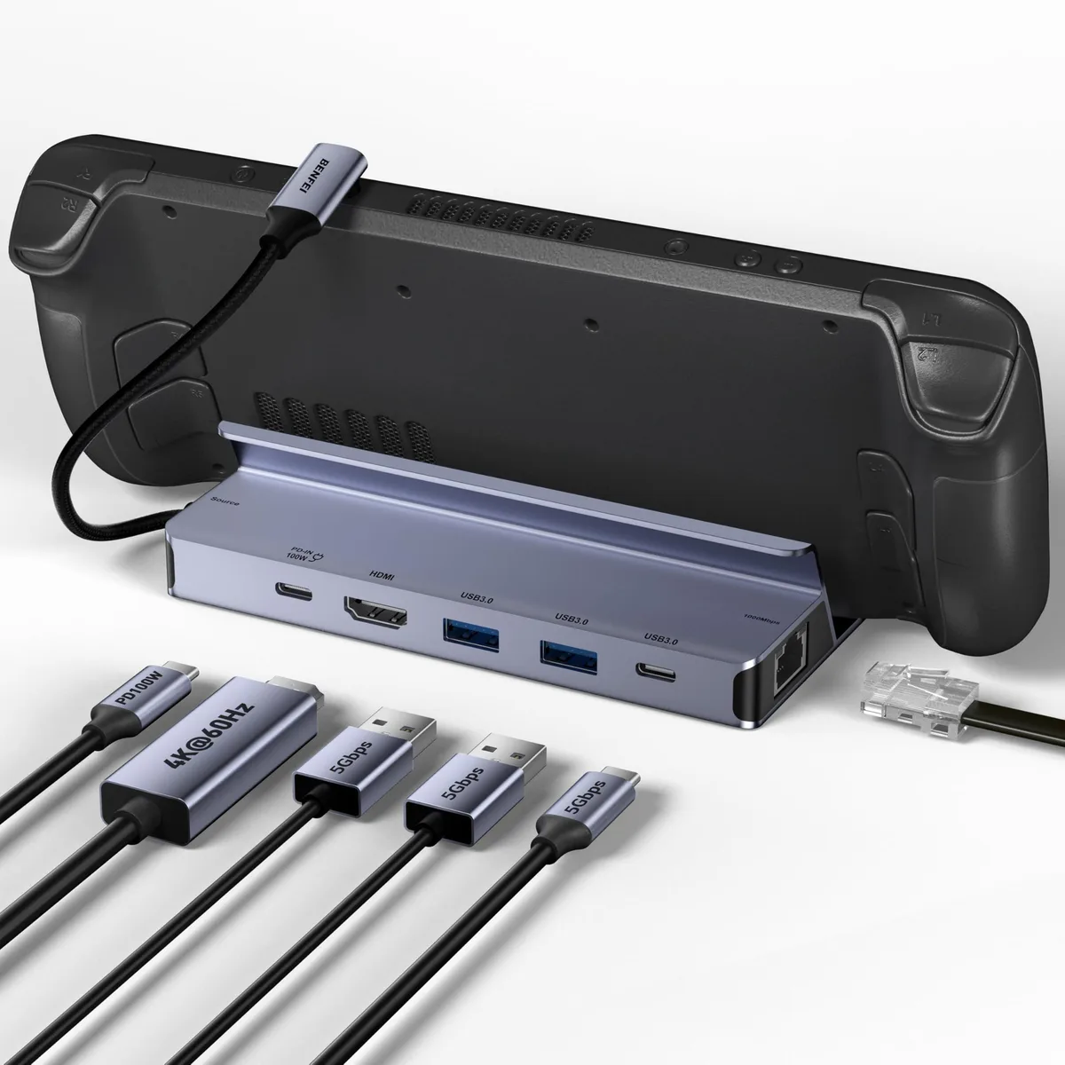  Belkin BENFEI 000492grey Steam Deck Docking Station — product photo
