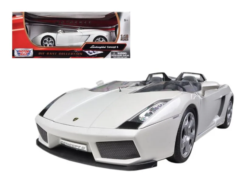 MOTORMAX MOTORMAX Lamborghini Concept S Pearl White 1/18 Diecast Car — product photo