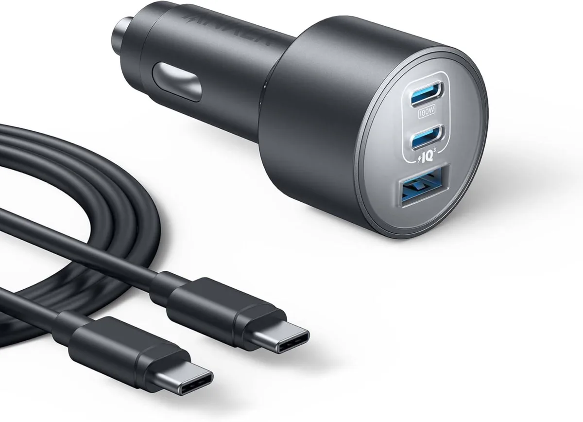 Hamzan Hamzan 167.5W 3-Port USB-C Car Charger 100W+45W+22.5W — product photo