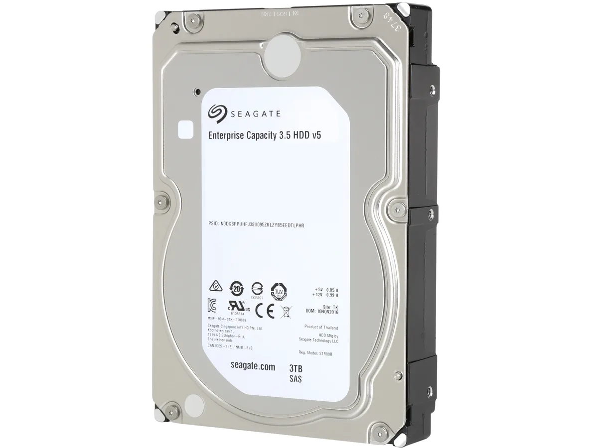 Seagate Seagate ST3000NM0025 Exos 7E8 3TB 7200 RPM SAS 12Gb/s 128MB Cache 3.5" Internal Hard Drive — product photo