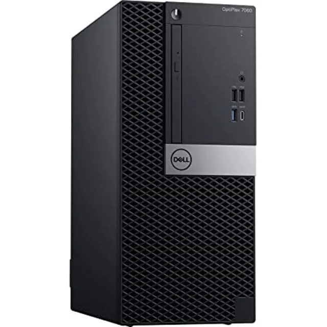 DELL Dell OptiPlex 7060 Mini Tower i7-8700 3.2GHz 6-Core 16GB DDR4 256GB SATA 256GB NVME Windows 10 Pro 64-bit — product photo