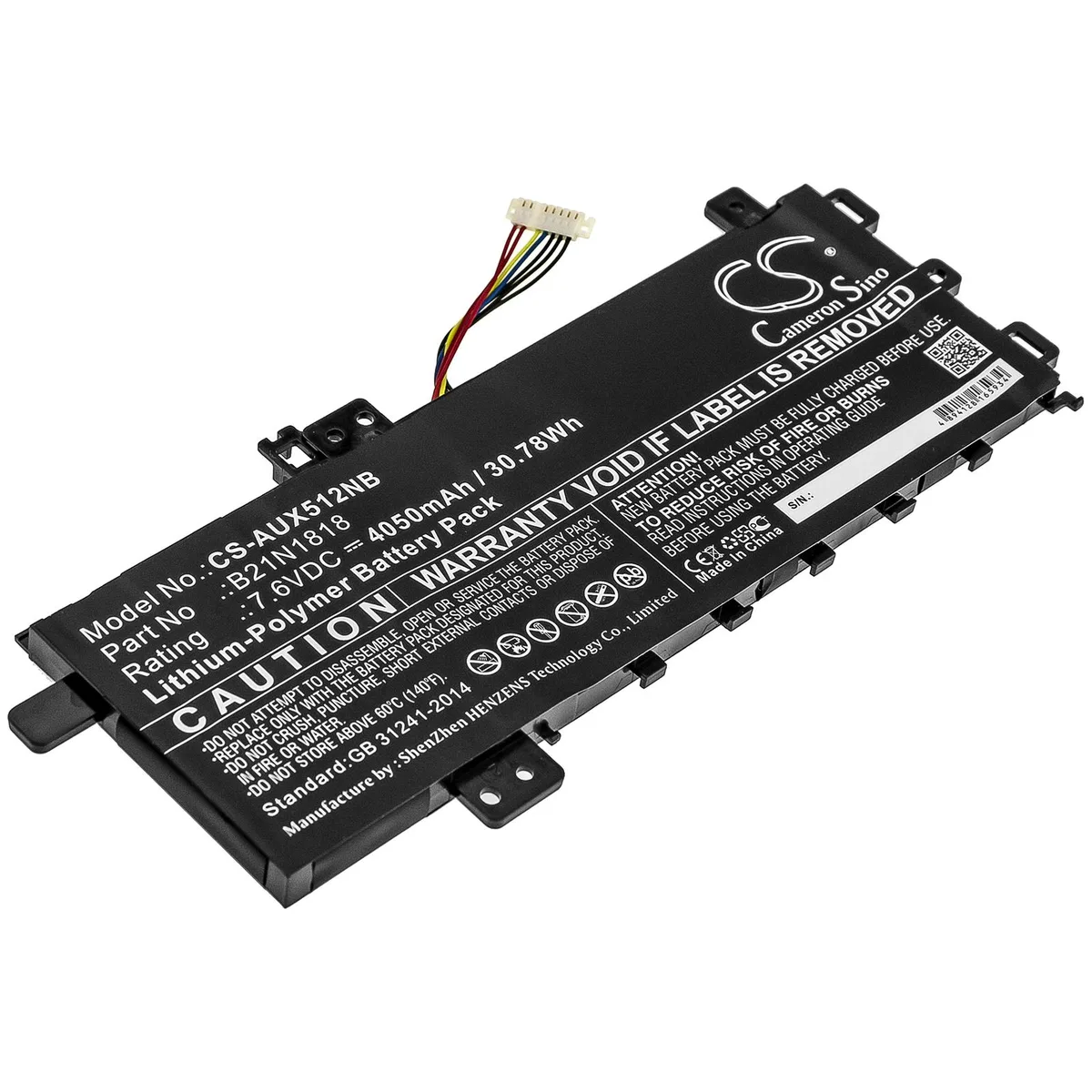 Cameron &amp; Co Cameron &amp; Co DS-CS-AUX512NB laptop battery 4.05 Ah black — product photo