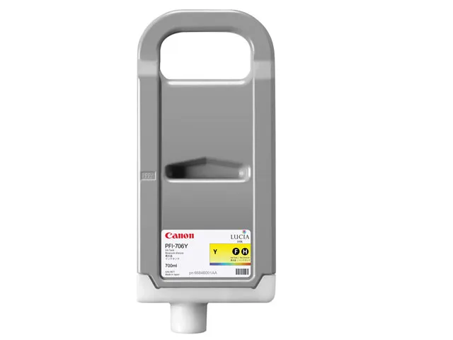 Canon Canon 6684B001 PFI-706 Yellow 700 ml ink cartridges (genuine brands) — product photo