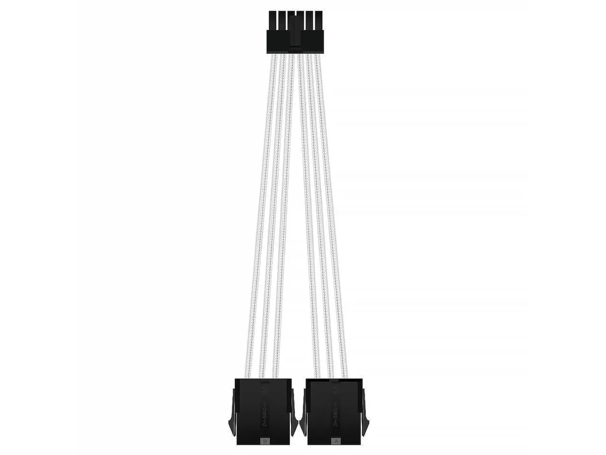 BUCIER BUCIER 12PIN to 2×8PIN PSU Extension Cable White — product photo