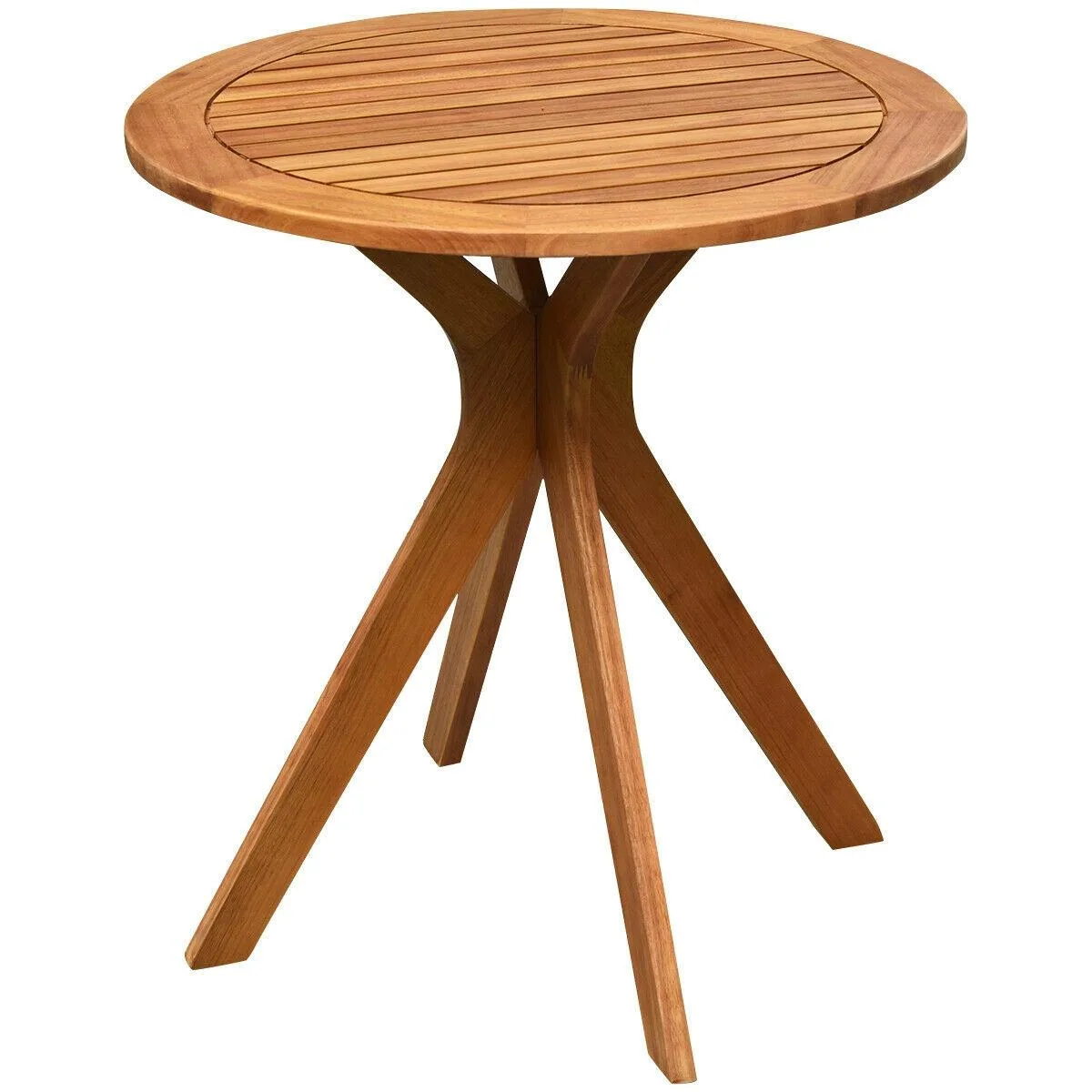 SlickBlue SlickBlue 27.5 Inch Round Eucalyptus Patio Table Natural — product photo