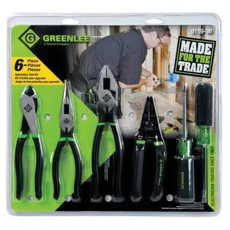 Greenlee Greenlee 0159-36 General Hand Tool Kit, 6 Pcs — product photo