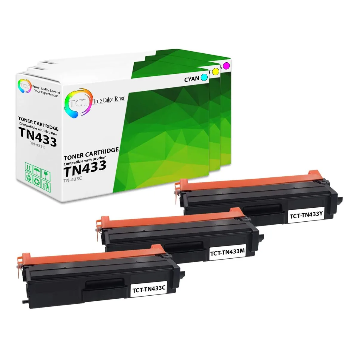 True Color Toner True Color Toner TN433 C/M/Y 3 Pack 4000 Pages — product photo