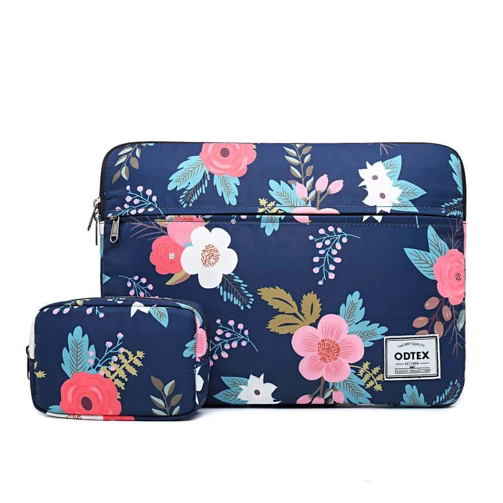  ODTEX SP8082 Laptop Sleeve Navy Flower 15.6 inch — product photo