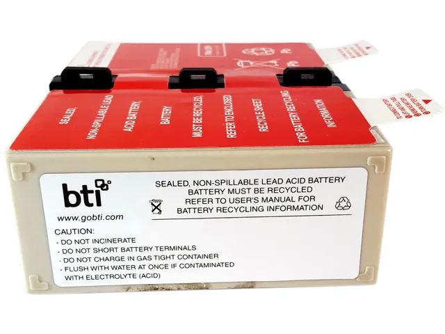 Battery Technology Inc. Battery Technology Inc. APCRBC123-SLA123 12V 7.2Ah 4-cell UPS replacement battery — product photo