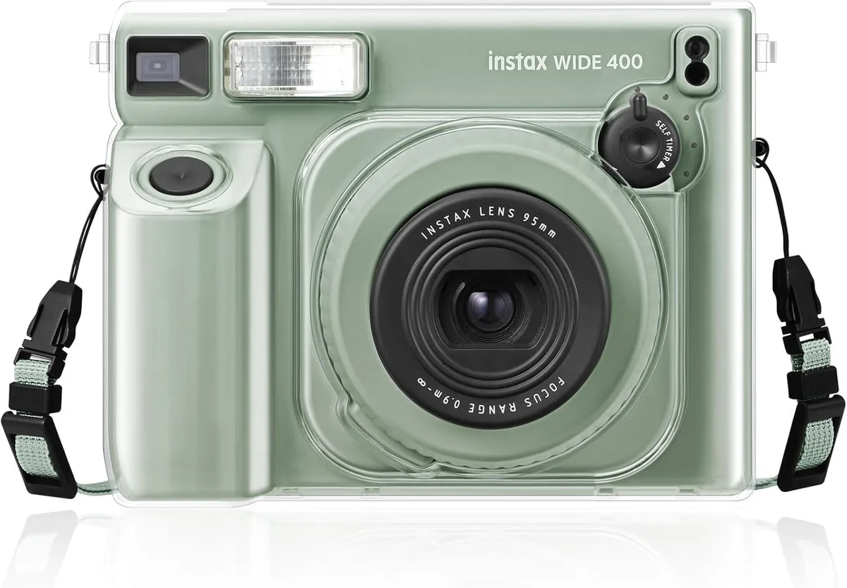 anicestore anicestore Clear Hard Case for Fujifilm Instax Wide 400 with Removable Shoulder Strap — product photo