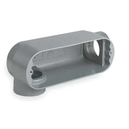 Gray iron conduit outlet body LR style 3/4 inch powder coated finish