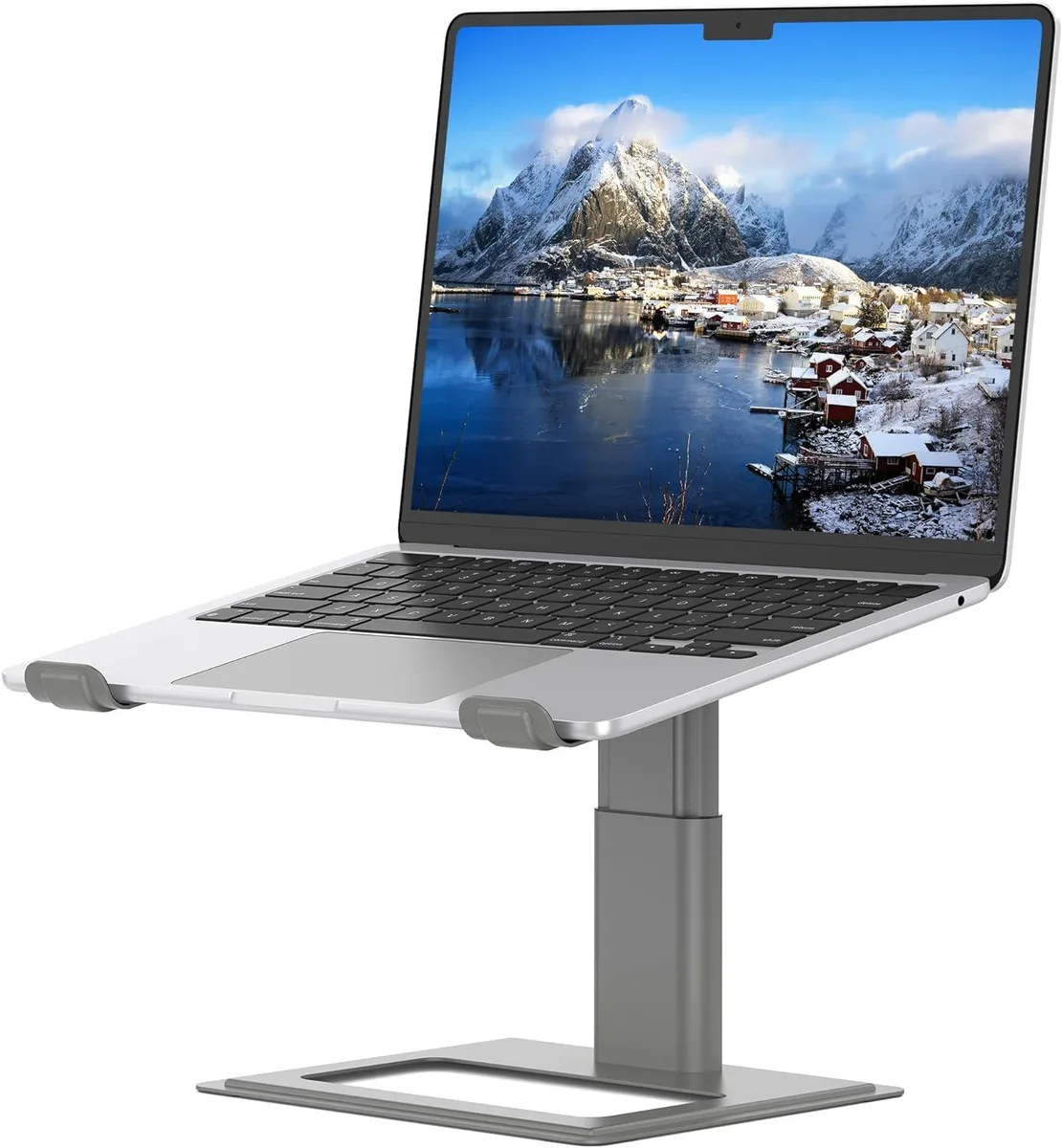 BFKK BFKK Adjustable Laptop Stand 10-17.3 Inch Aluminium Grey accessory — product photo