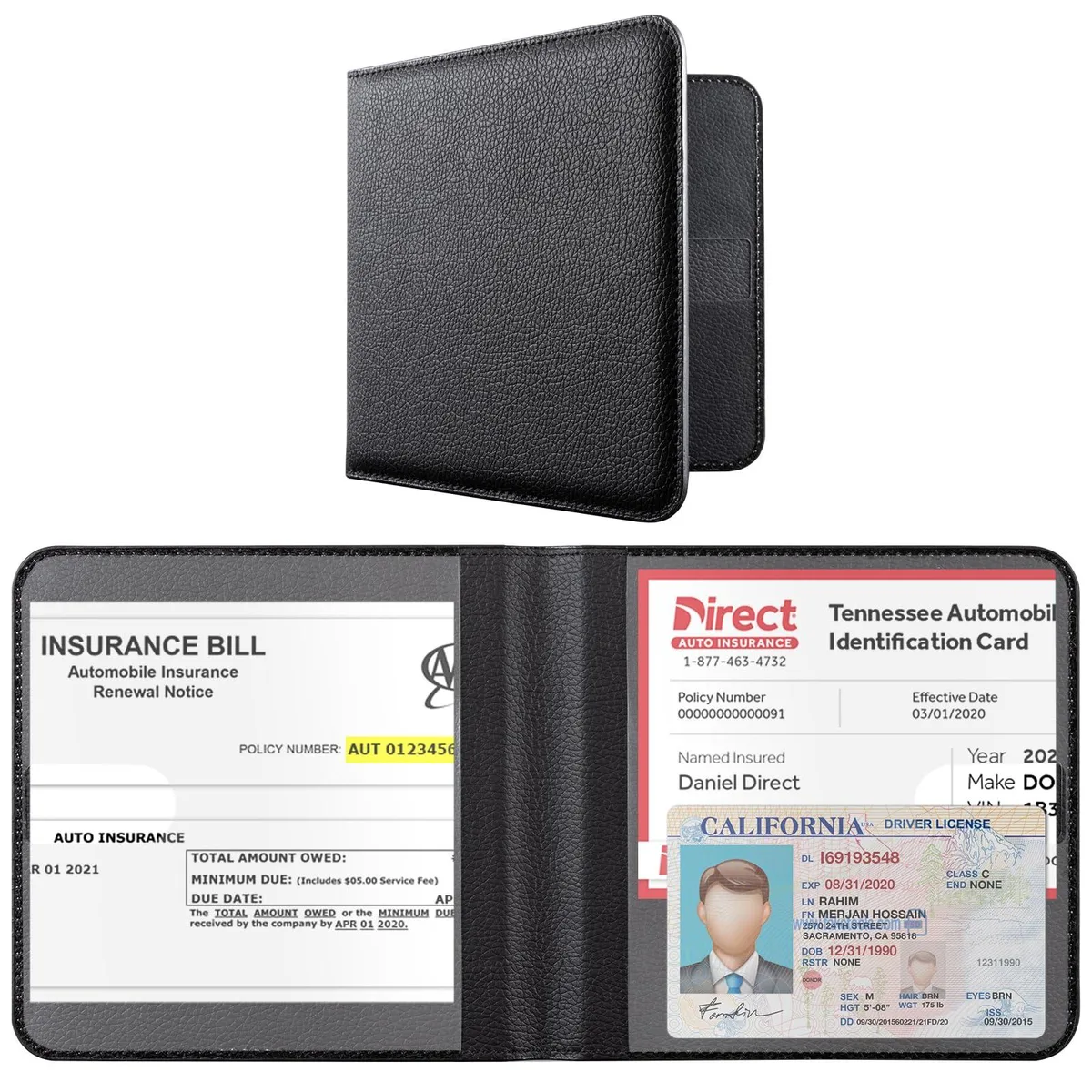  CoBak Car Registration Insurance Holder Men Women Small — product photo