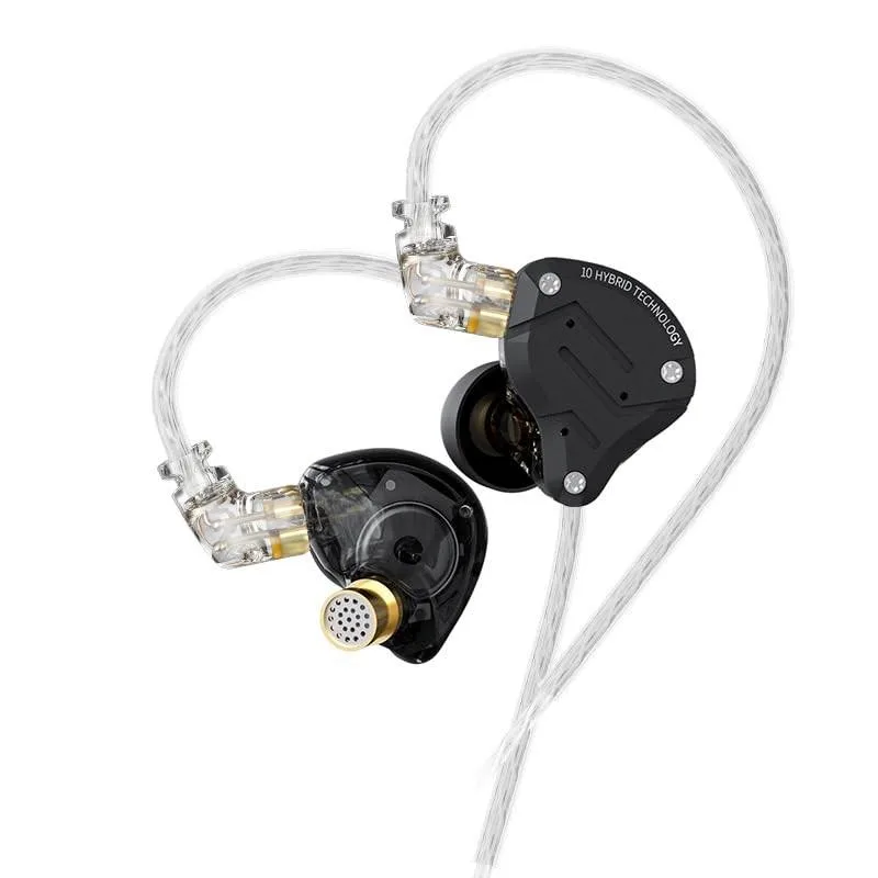 Astro Gaming Astro Gaming KZ ZS10 Pro 4BA 1DD IEM 2 in 1 accessory (Matte Black No Mic) — product photo