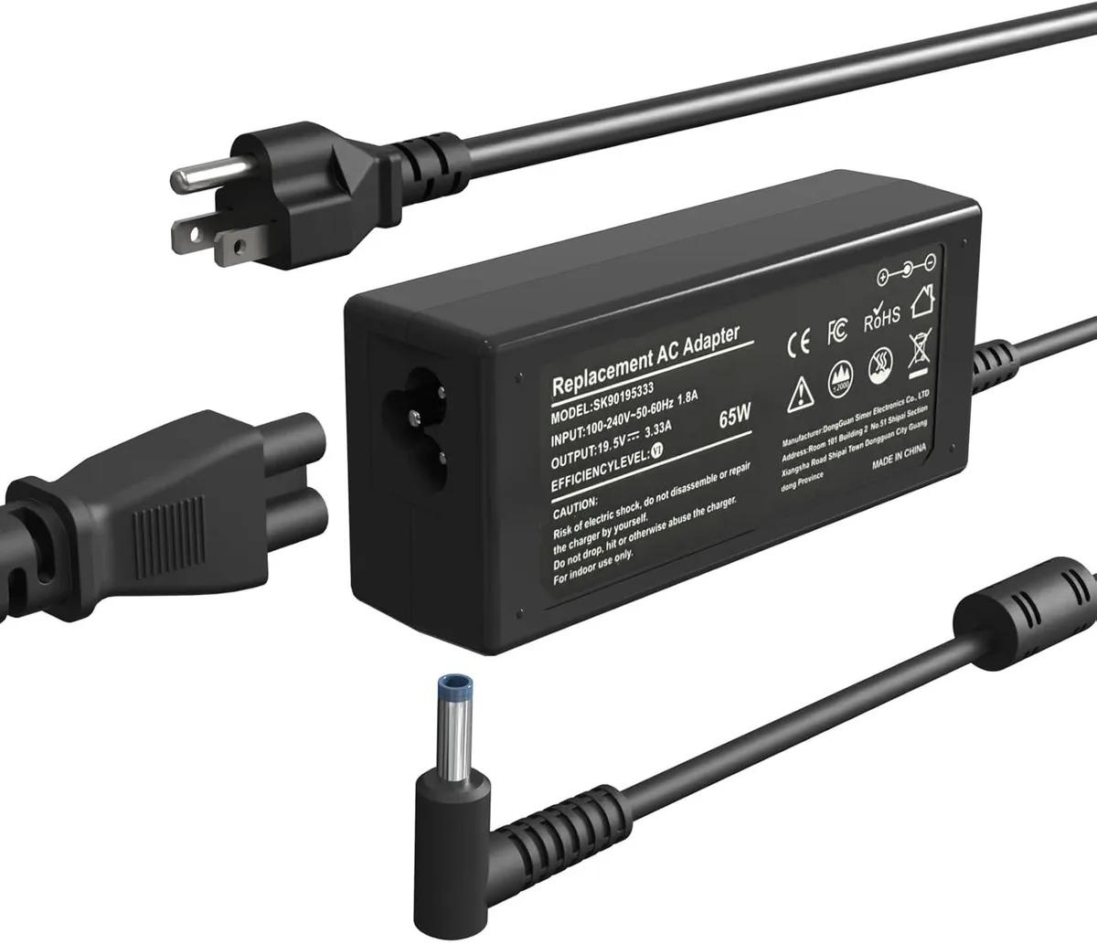 Kenuco Kenuco 65W 45W HP Blue Tip AC Adapter laptop charger — product photo