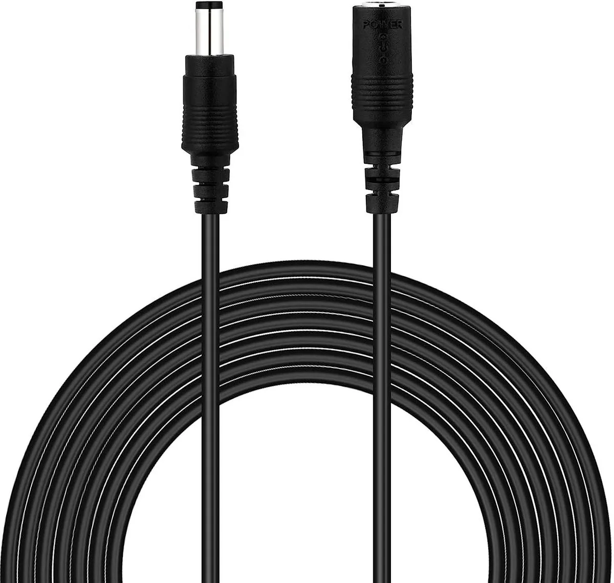 JacobsParts Inc. JacobsParts Inc. DCEXT-H 5.5mm x 2.1mm DC Extension Cable 18AWG 1m Black — product photo