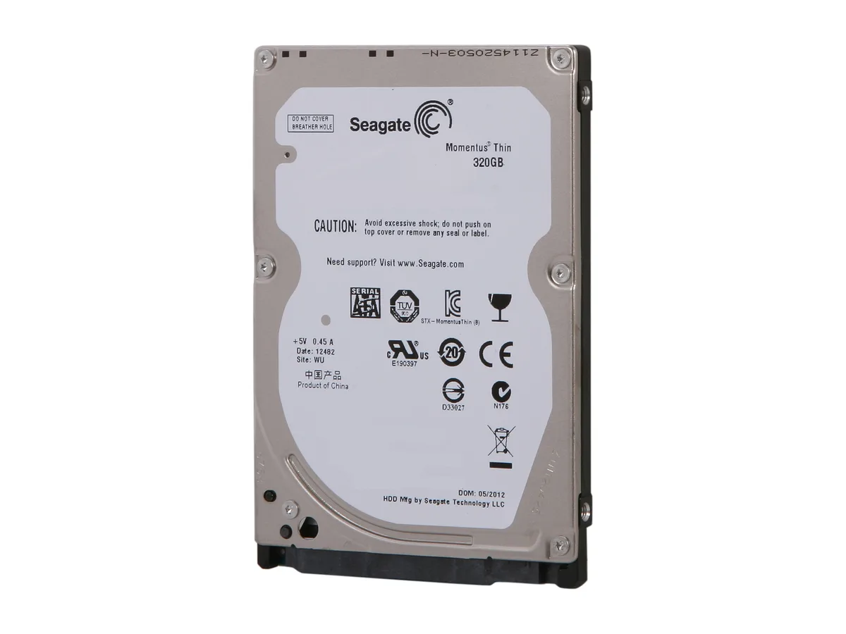 Seagate Seagate ST320LT007 320GB 7200 RPM 16MB 7mm laptop hard drive — product photo