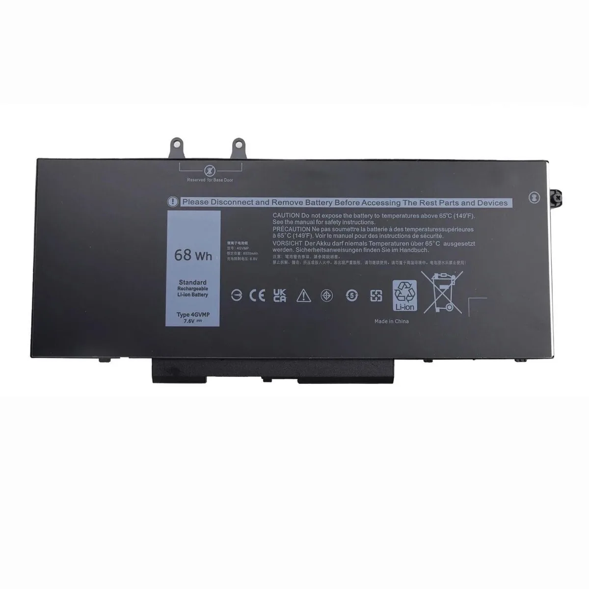  4GVMP 68Wh 7.6V Laptop Battery for Dell Latitude 5400 5500 — product photo